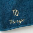 Koupelový textil s výšivkou astrologického znamení, bavlna 420g/m2