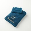 Koupelový textil s výšivkou astrologického znamení, bavlna 420g/m2