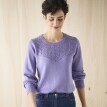 Sweter z ażurowym wzorem