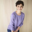 Sweter z ażurowym wzorem
