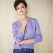 Sweter z ażurowym wzorem