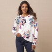 Sweter z kwiatowym nadrukiem