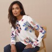 Sweter z kwiatowym nadrukiem