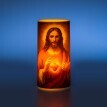 LED vosková sviečka Ježiš