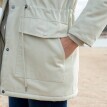 Parka s kapucňou a sherpa podšívkou