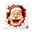 3D samolepka Santa Claus