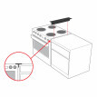 2 wypełniacze szczelin do blatu roboczego