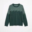 Laza, puha tapintású jacquard pulóver