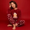 Pijamale din fleece cu motiv de Crăciun
