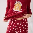 Pijamale din fleece cu motiv de Crăciun