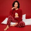 Pijamale din fleece cu motiv de Crăciun