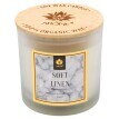 ARÔME Svíčka s dřevěným knotem a víčkem, Soft Linen, 400 g