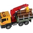 Ciężarówka z hydraulicznym ramieniem i drewnem na kole zamachowym ze światłem, 26 cm