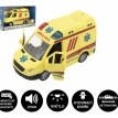 Auto ambulancia 20 cm na zotrvačník so zvukom/svetlom