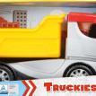 Dömper teherautó műanyag 22 cm-es figurával
