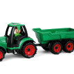 Plastikowy traktor z wózkiem bocznym 32 cm z figurką