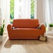 Elastyczny jednokolorowy pokrowiec na fotel i sofę