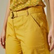 Pantaloni drepți 3/4, din bumbac colorat sau denim deschis la culoare