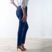 Pantaloni modelatori cu talie elastică și efect de burtă plată
