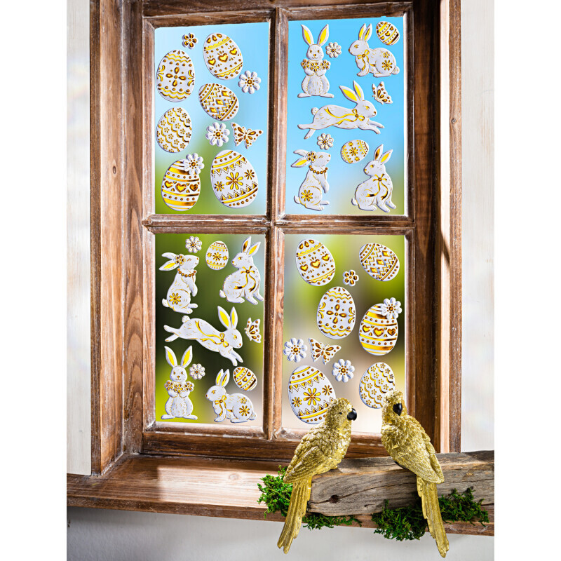 10-dielny obrázok na okno "Veľkonočné vajíčka"