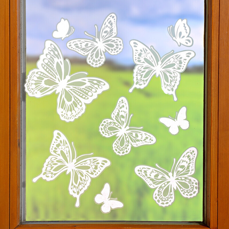 10 részes ablakdísz 'Pillangók'
