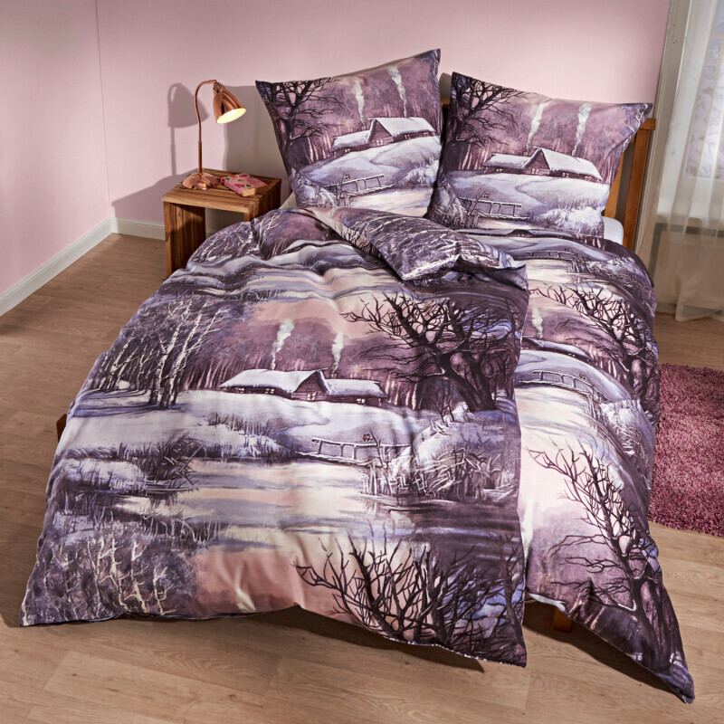 Lenjerie de pat pentru un pat "Peisaj de iarnă"