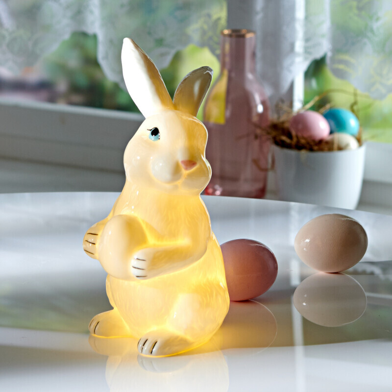 LED porcelánový zajačik