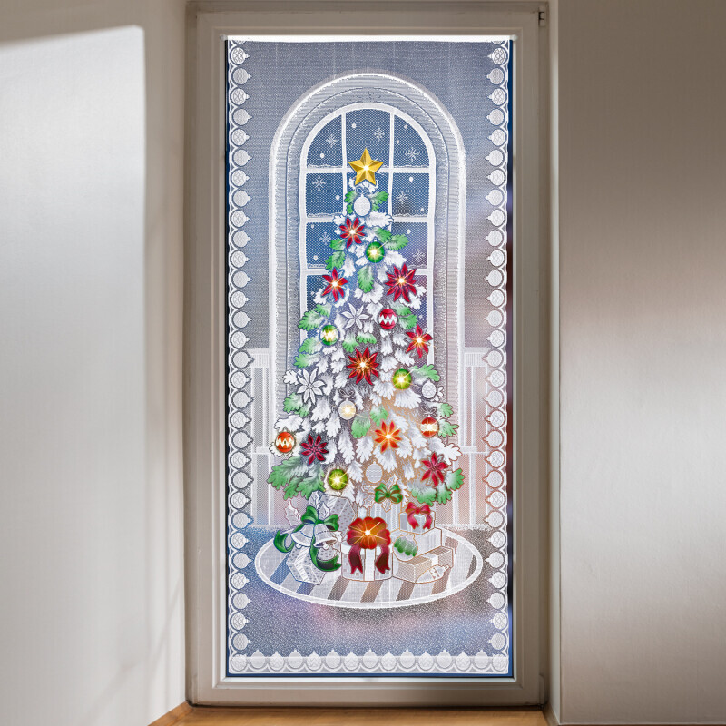 LED-es ajtófüggöny Karácsonyfa