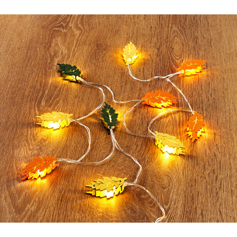 Lanț luminos cu LED-uri "Frunze de toamnă"