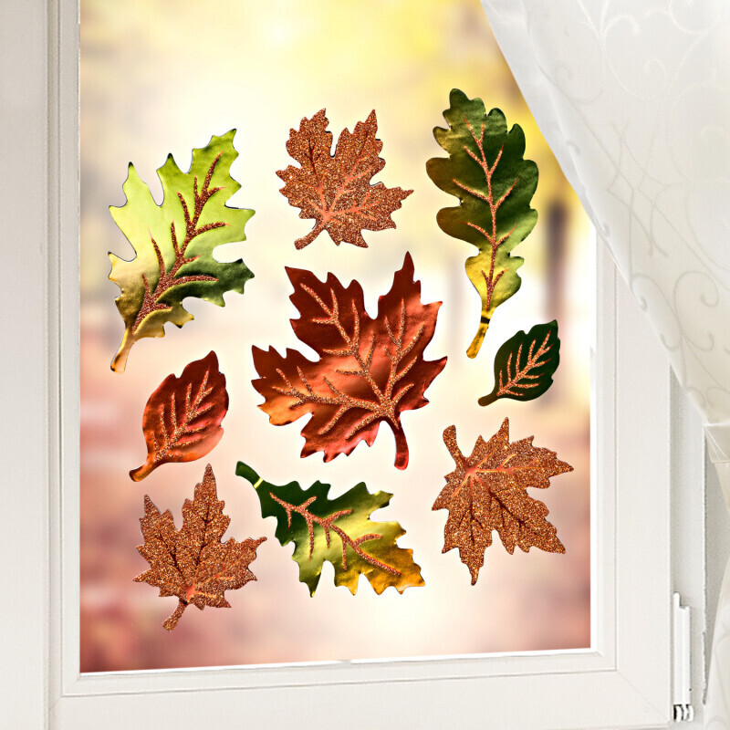 Zdjęcia okien "Jesienne liście"