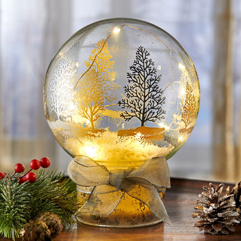 LED Globe "Pădurea de iarnă