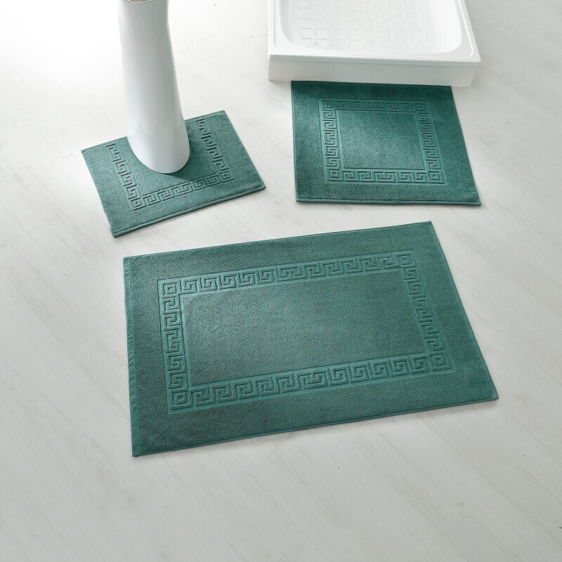 Łazienkowy dywanik frotte z greckim wzorem