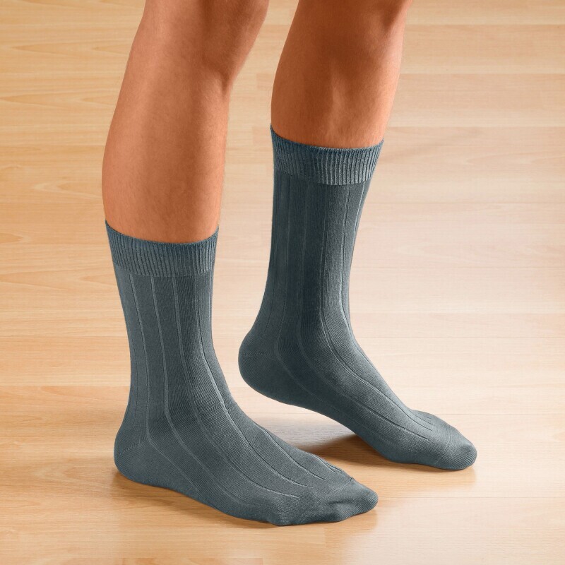 Széles szegélyű zokni, 2 párból álló készlet