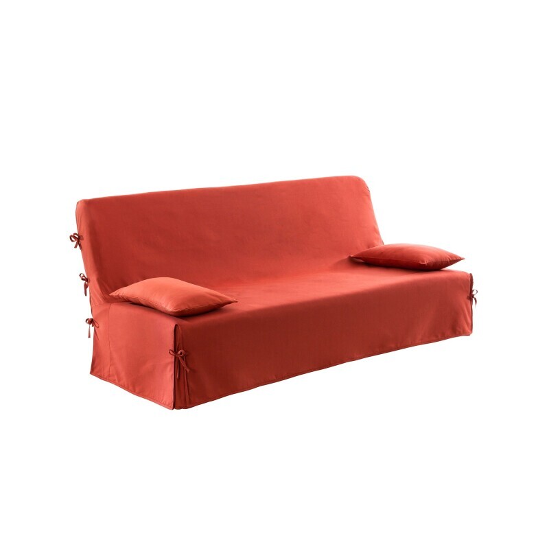 Husă de canapea în culoare solidă clic-clac, pânză bachette