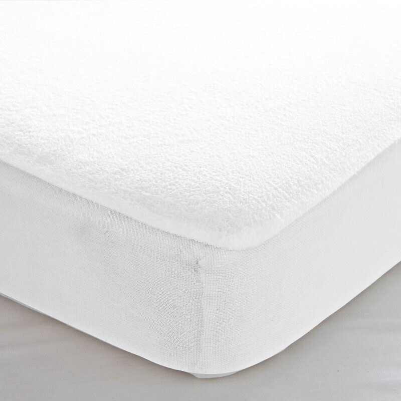 Molton nedvszívó matracvédő újrahasznosított pamutból, sarokmélység 29 cm