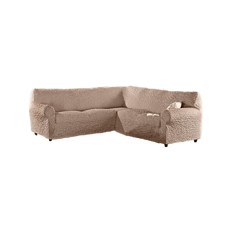 Husă extra elastică cu model în relief pentru canapea de colț