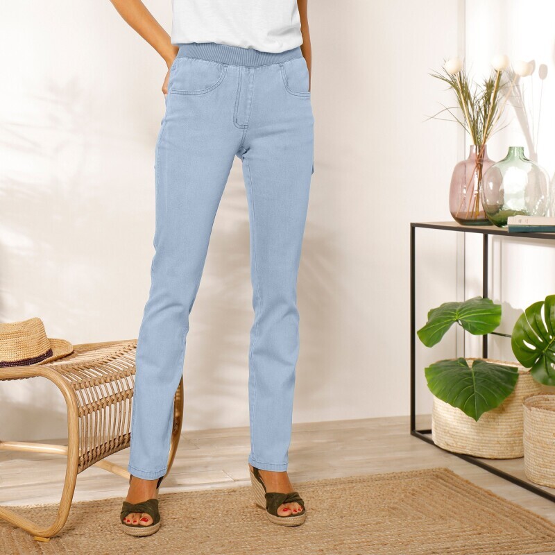 Spodnie z prostymi nogawkami, jeans
