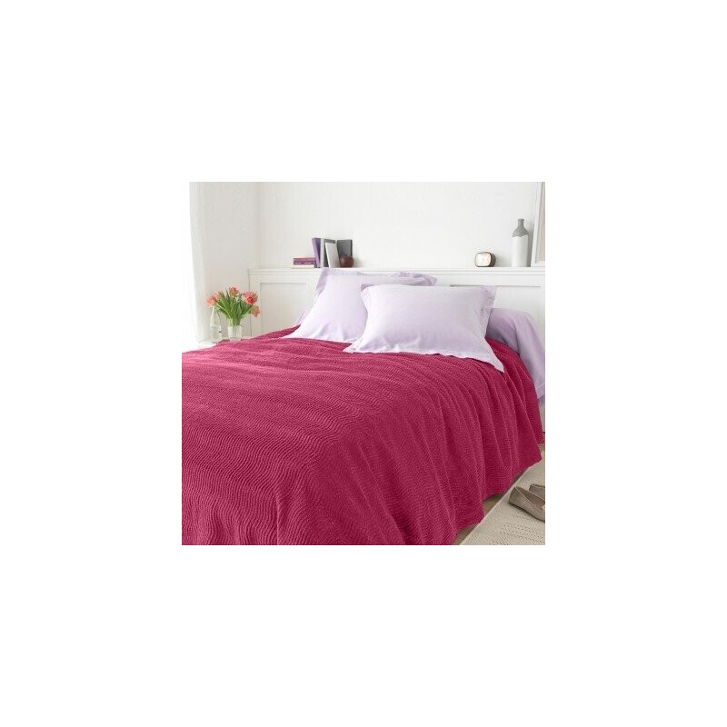Jednobarevný taftový přehoz na postel, kvalita standard