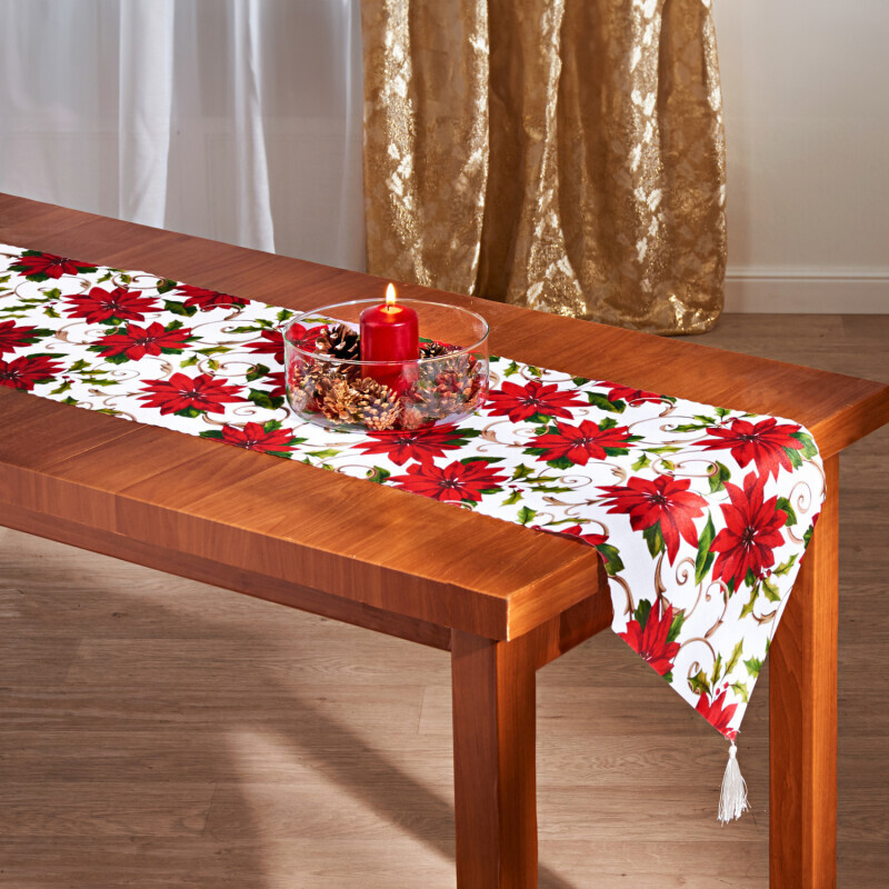 Table runner pentru masă "Poinsettia"