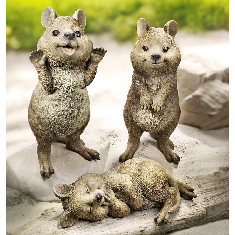 Figurine decorative Quokka, set de 3