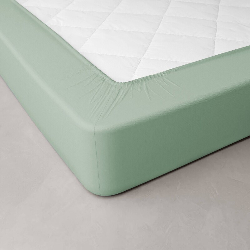 Cearșaf extensibil percale de culoare solidă, adâncimea colțurilor 40 cm