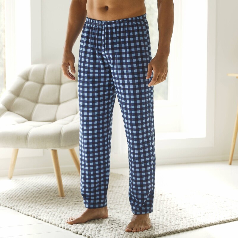 Pantaloni de pijama cu model în carouri