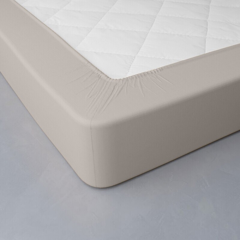 Cearșaf elastic percale de culoare solidă, adâncime colț 40 cm