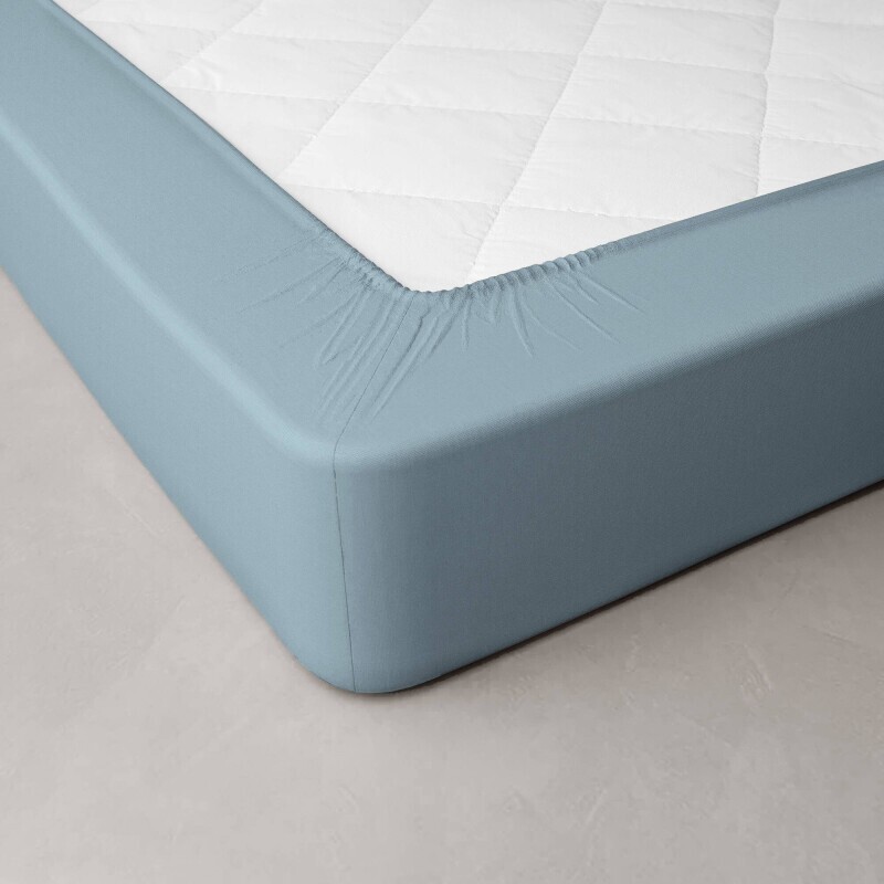 Cearșaf extensibil percale de culoare solidă, adâncimea colțurilor 40 cm