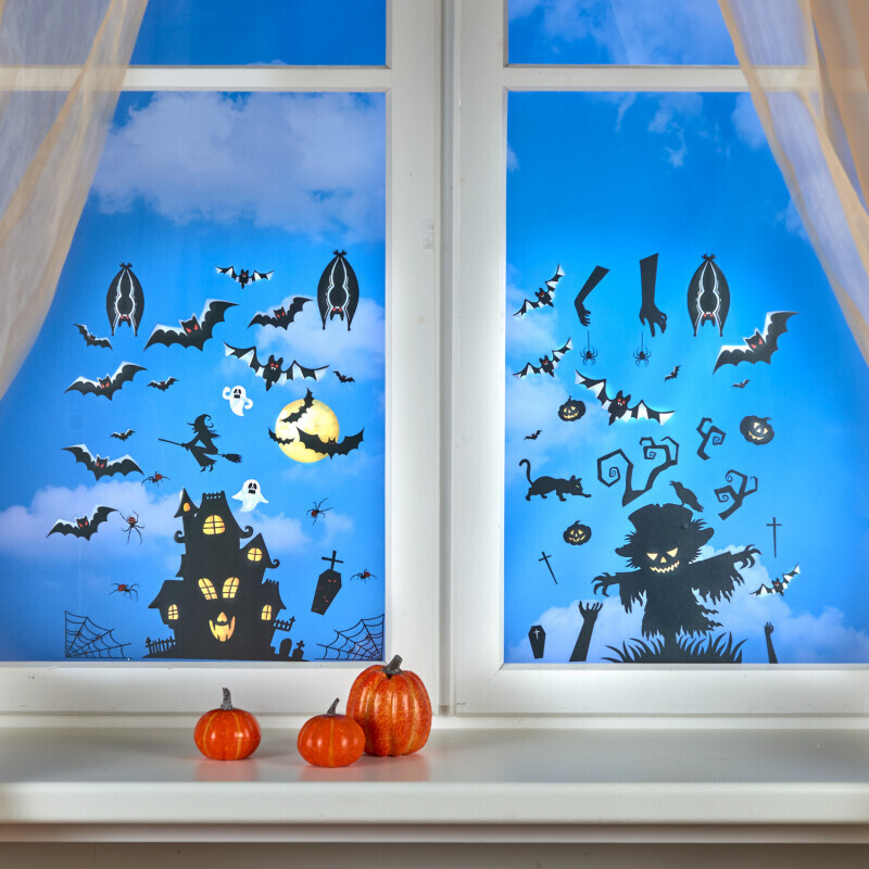 3 samolepky na okna Halloween