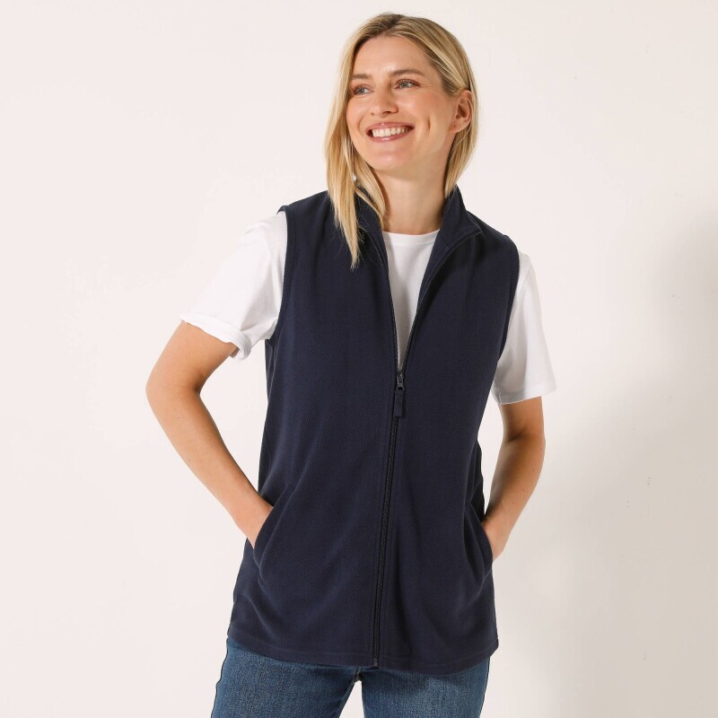 Fleecová vesta na zips