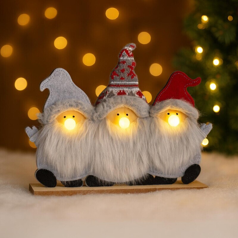 Dekoratív manók világító orral