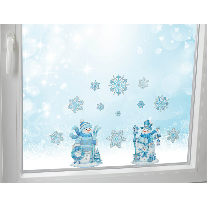 Ablakmatrica szett Hóember