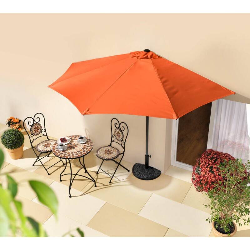 Umbrelă semicirculară pentru perete