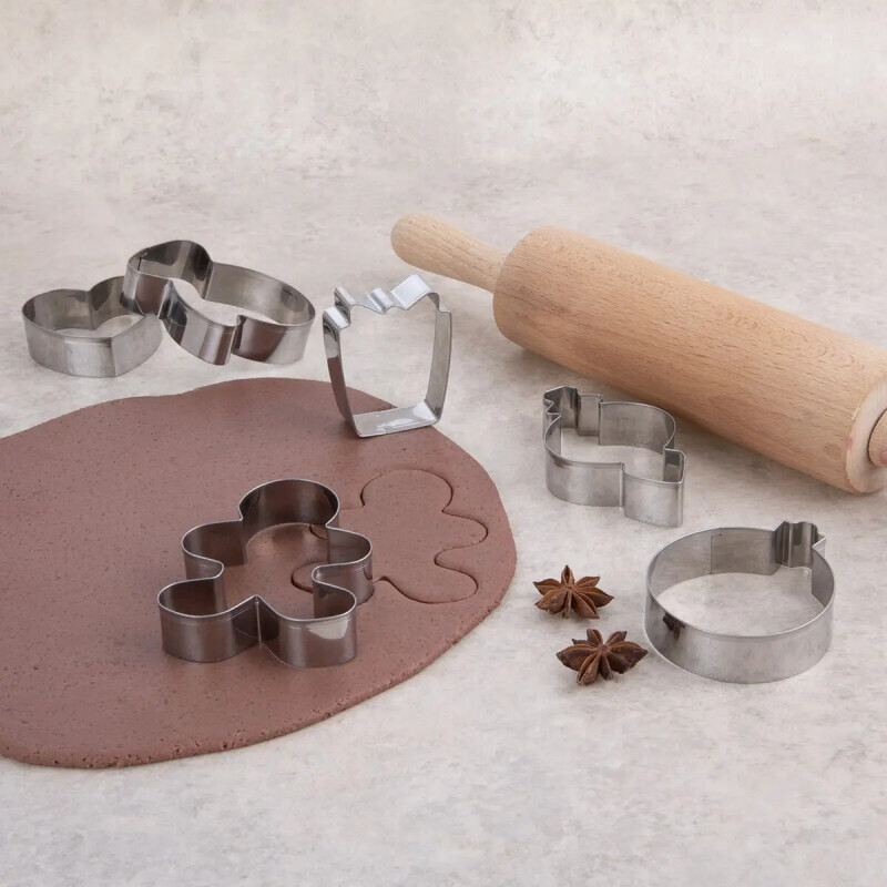 Forme pentru prăjituri Ornamente de Crăciun, set 6 buc